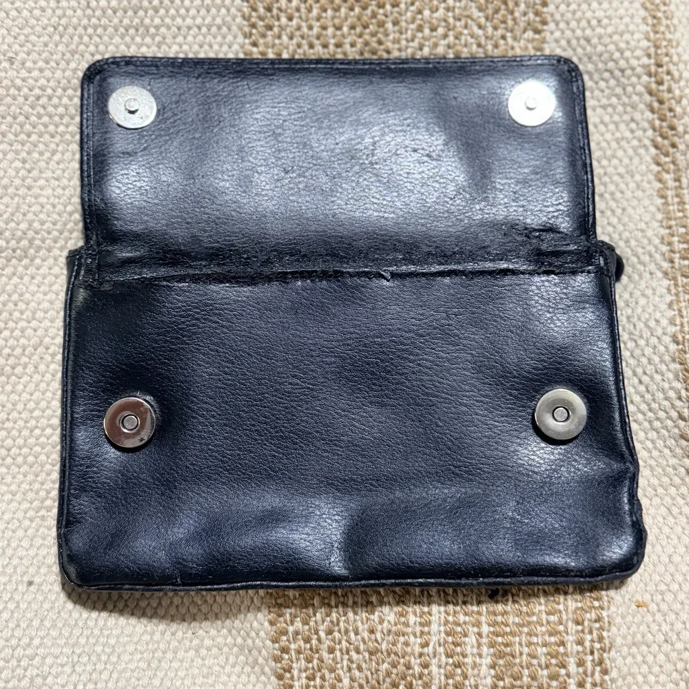 Harley Davidson, Genuine Leather Belt Clip Hip Bag, Black